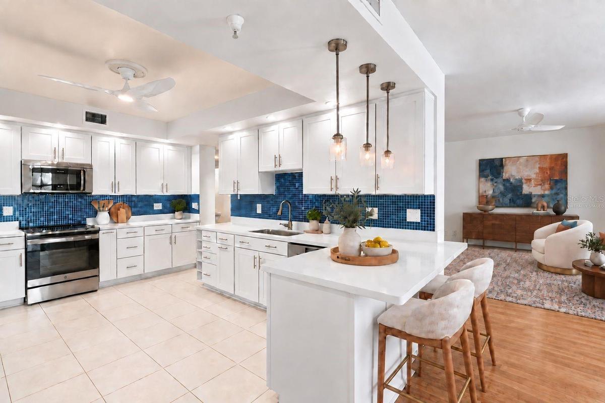 Kitchen Virtually Staged