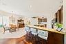 Open connection keeps the kitchen integrated with the main gathering space.