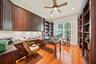 Dedicated office provides a quiet and functional work-from-home space.