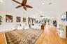 Flexible layout offers space for a lounge, entertainment area, or additional gathering space.