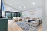 Living room to large screened lanai with new stone pavers