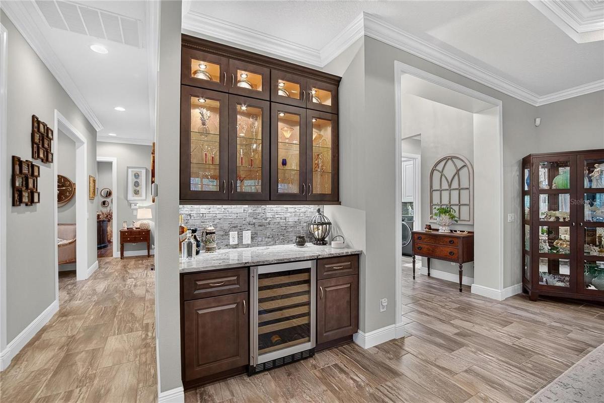Built-In Dry Bar w/Wine Refrigerator