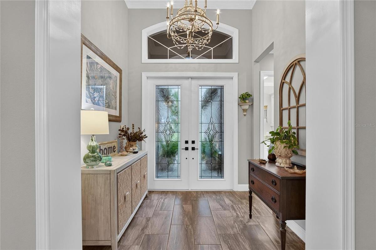 Interior Front Entry w/ Wood Frame Finished