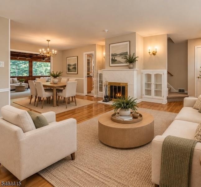Living Room Virtually staged