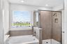 Primary bath with tub & shower