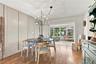 Dining room with wall design