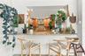 Kitchen breakfast bar in sun room