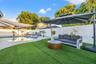 Backyard with Artificial Turf and Pool