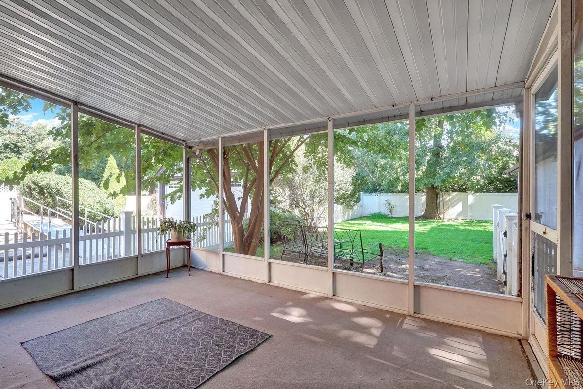 Screened in back porch