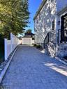 paver drive w/ view  new fence