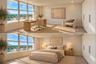 Versatile Den / Guest Suite — Virtually staged to illustrate two possible uses of the space: a private home office or guest bedroom. Floor-to-ceiling 