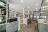 The built in pantry area, shelving and counter space to the left was a custom add on.