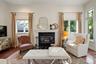 Cozy/Contemporary Livingroom with a Fireplace