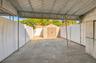 Backyard with shed storage