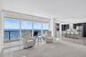 Electric blinds in living room, impact glass plus shutters on patio for extra protection