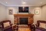 wood burning fireplace