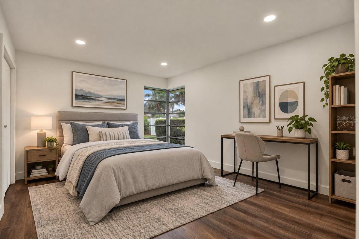 Virtually Staged bedroom 1