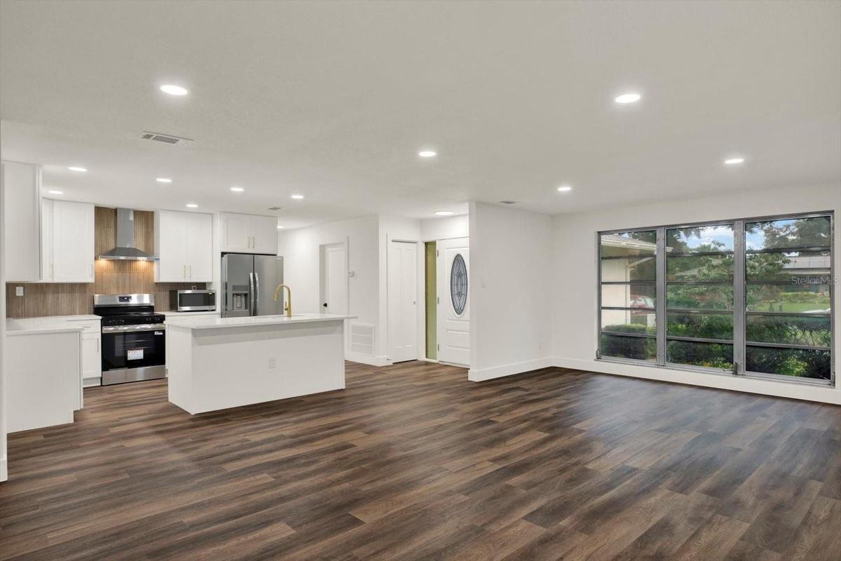 kitchen + living
