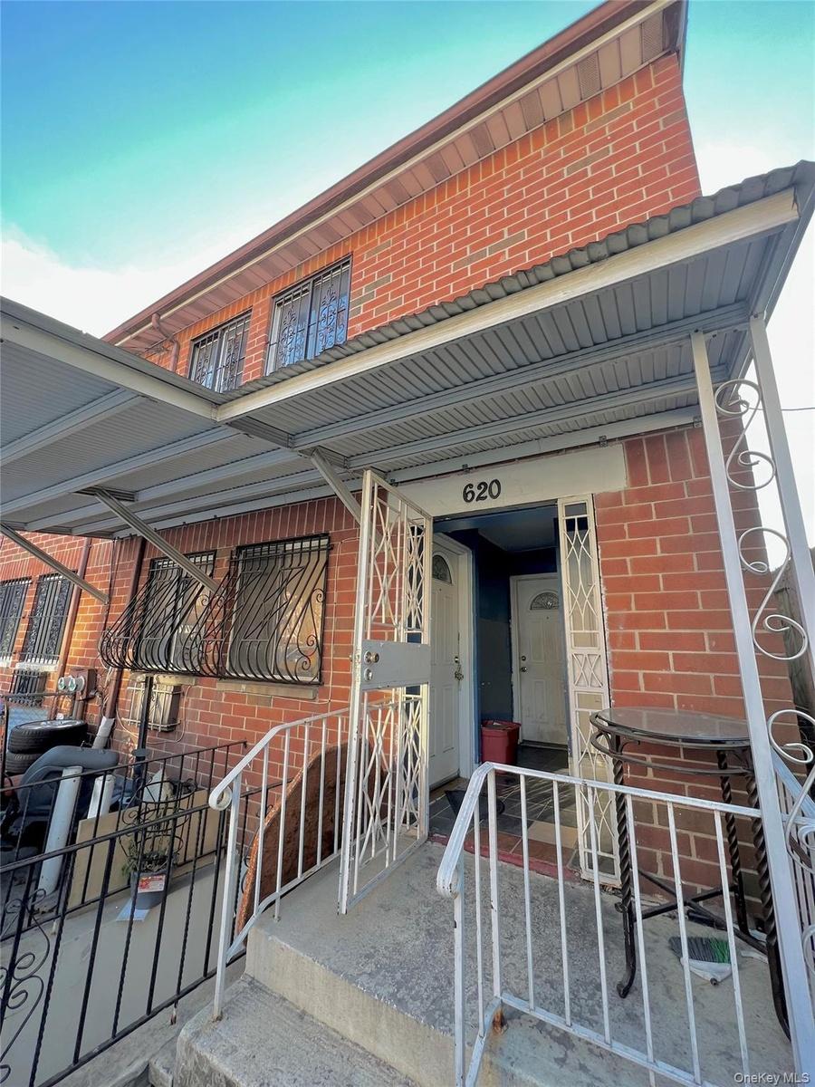 View of front facade with brick siding