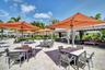 Poolside seating for gourmet Bistro