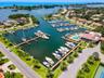 Community marina aerial view