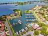 Community marina aerial view