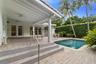 Both Covered and Sun-Exposed Pool Patio Areas