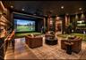 AI rendering of golf simulator lounge
