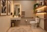 AI Rendering redesigned existing bathroom