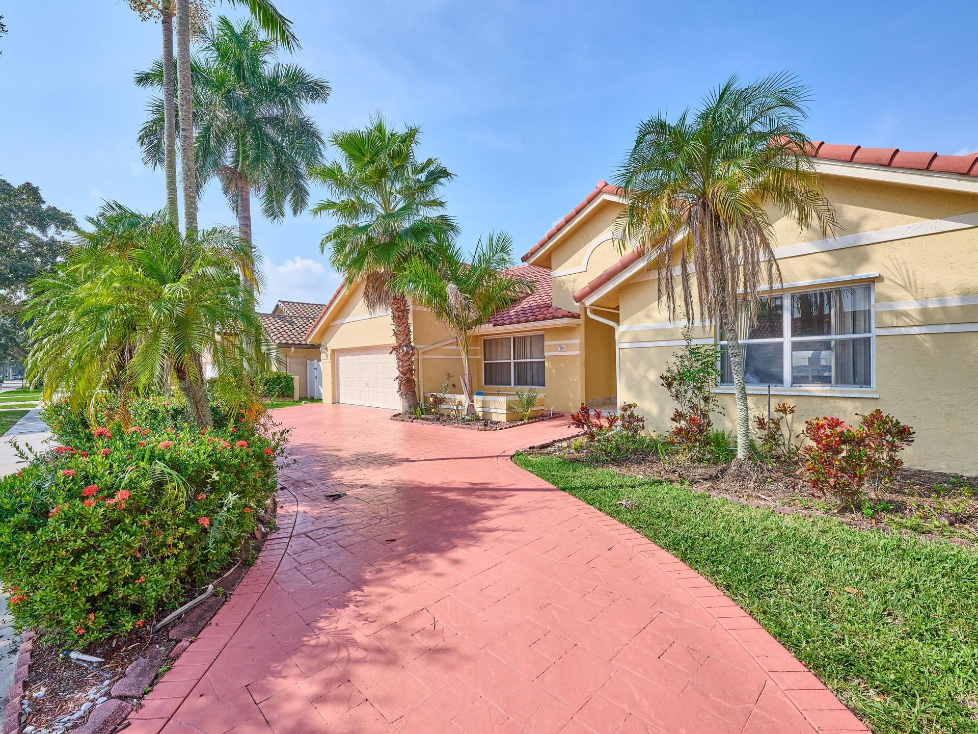 Front View of Home. Circular Driveway