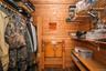 Cedar closet with shelving
