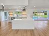 Quartz waterfall countertop
