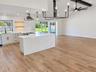 Open kitchen and living area