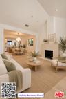 Living room virtually staged