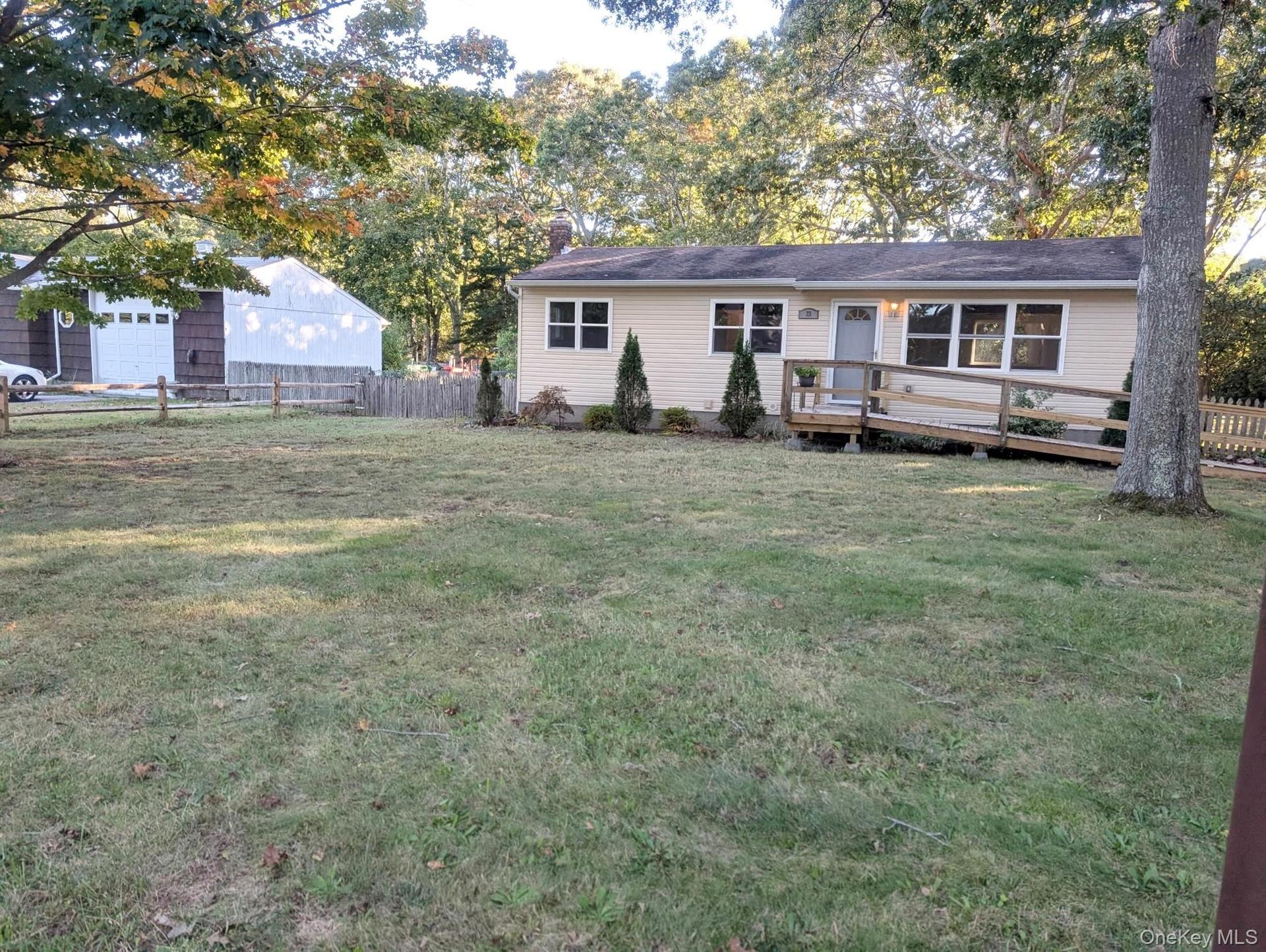 3 bedroom ranch with large front yard, great curb appeal.
