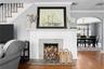 wood burning fireplace