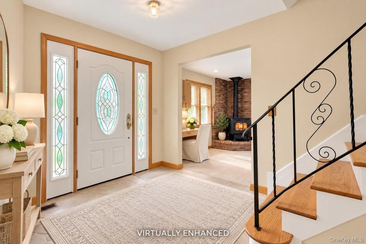 Virtually Enhanced Entry foyer