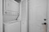 Stackable white washer and dryer unit