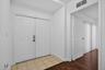 Dual panel entry door with electronic keypad lock