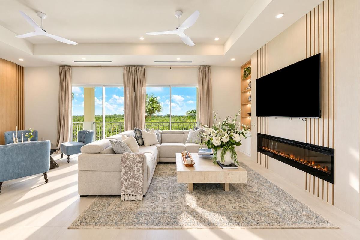 living room and Intracoastal view