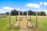 Wood post fencing area