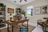 Dedicated home office (virtually staged)