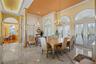 Formal Entry and Dining Room with Marble Floors