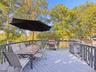 Large deck overlooking yard