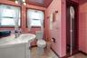 1 bedroom bath area- very retro and well done!