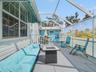 Pool area with privacy screen