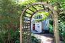 Charming arbor entryway.