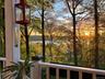 Distant views of the Hudson at sunset.