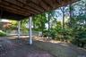 Partially covered patio area
