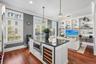 Kitchen Island with subzero wine fridge